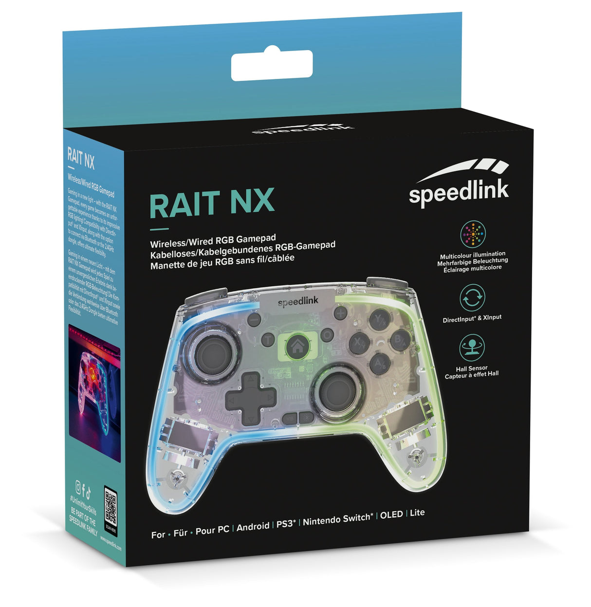 Speedlink Rait Nx Rgb Gamepad Wireless/Wired Pc/Android/Switch
