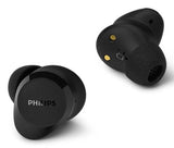 Auriculares Bluetooth Philips Tat1300bk Con Estuche De Carga Autonomía 6h Negros