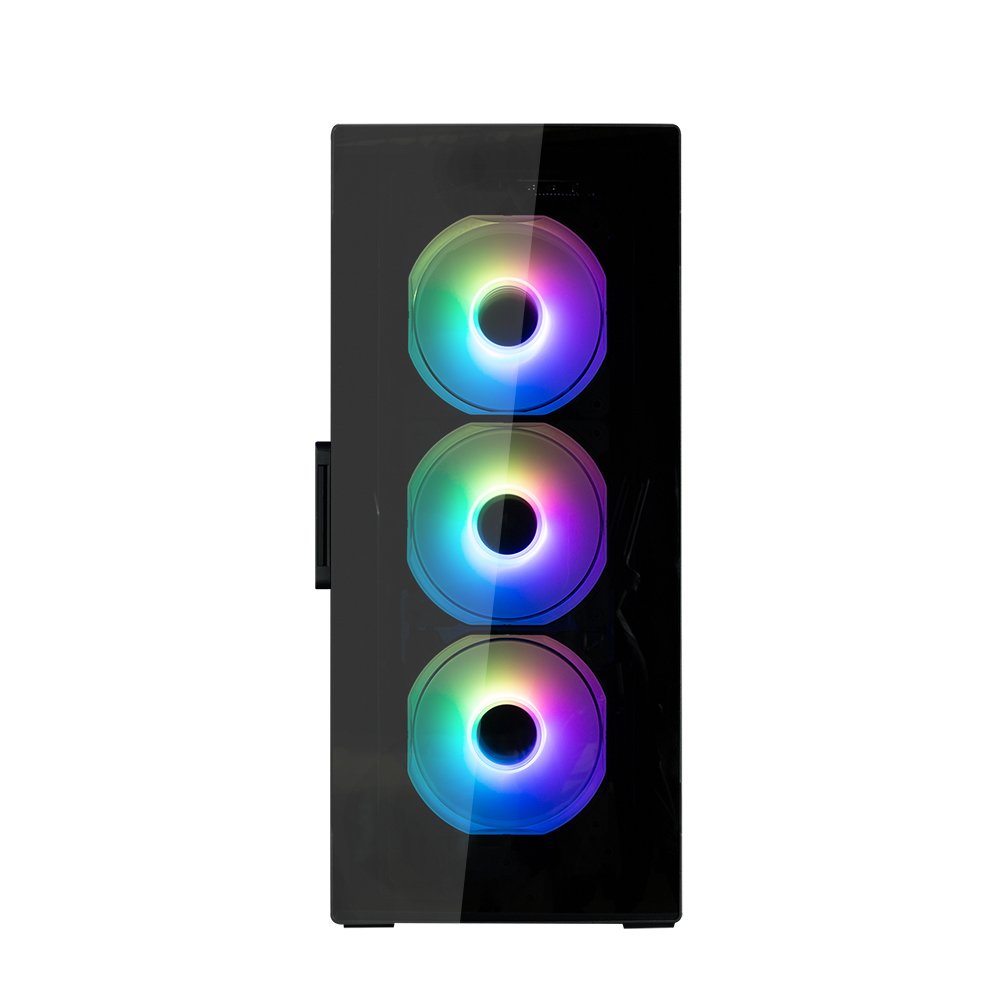 Caja Pc Zalman I3 Neo Tg Mid Tower Negro Rgb Fan X4