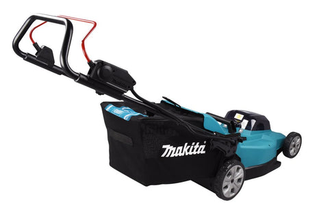 EAN 0088381756679 - Makita DLM480PT2 cortadora de césped Cortacésped manual Batería Negro, Turquesa imagen 5