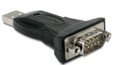 Delock Adaptador Usb 2.0 A Serie Db9 M/M Negro 61460