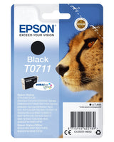 EAN 5057454503675 - Epson Cheetah Singlepack Black T0711 DURABrite Ultra Ink cartucho de tinta 1 pieza(s) Original Rendimient imagen 1