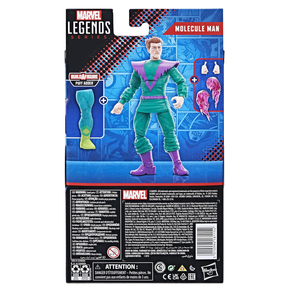 Figura Hasbro Marvel Legends Series Classic Molecule Man