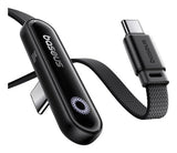 Baseus Type-C Mvp 3 Elbow-Shaped Fast Charging Data Cable 100w, 480mbps, 1m, Black (P10382500121-00)