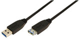 Logilink 2m Usb A - Usb A 3.0 F/M Cable Usb 3.2 Gen 1 (3.1 Gen 1) Negro