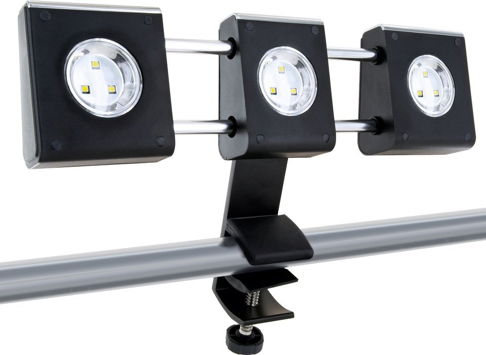 Lámpara Parrilla Schwaiger 3 Focos Led 2w Negro
