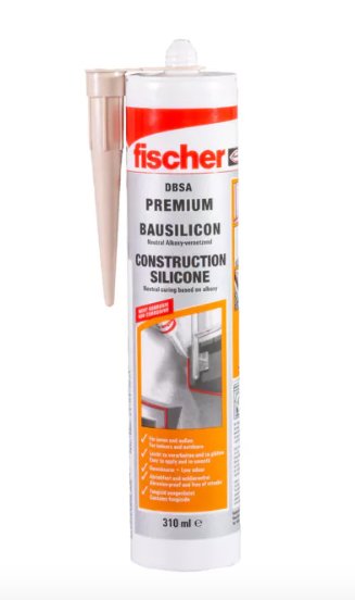 Fischer Silicona De Construcción Dbsa W 310ml, Sellante 53091
