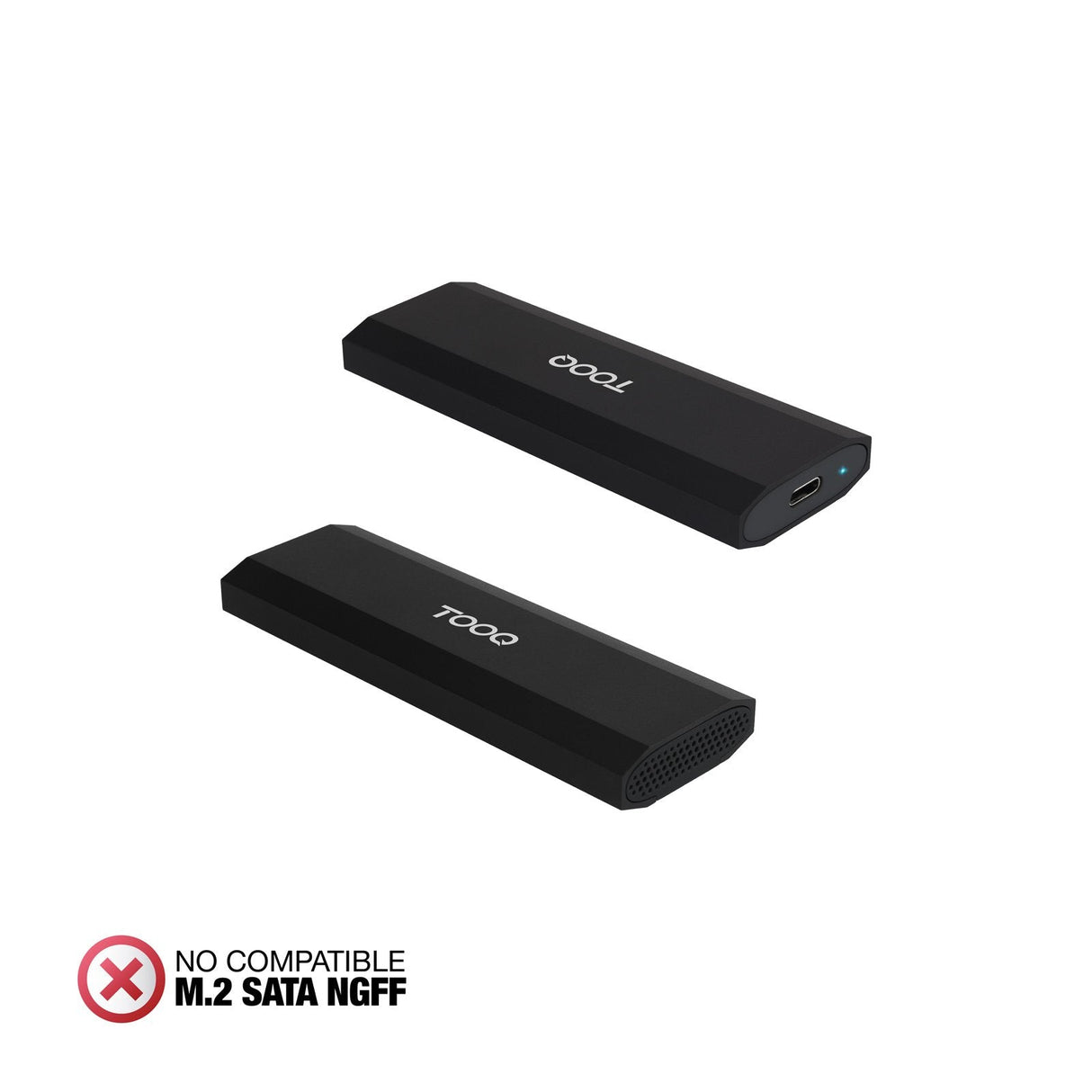 Caja Externa Para Disco Ssd M.2 Nvme Tooq Tqe-2231b Usb 3.1