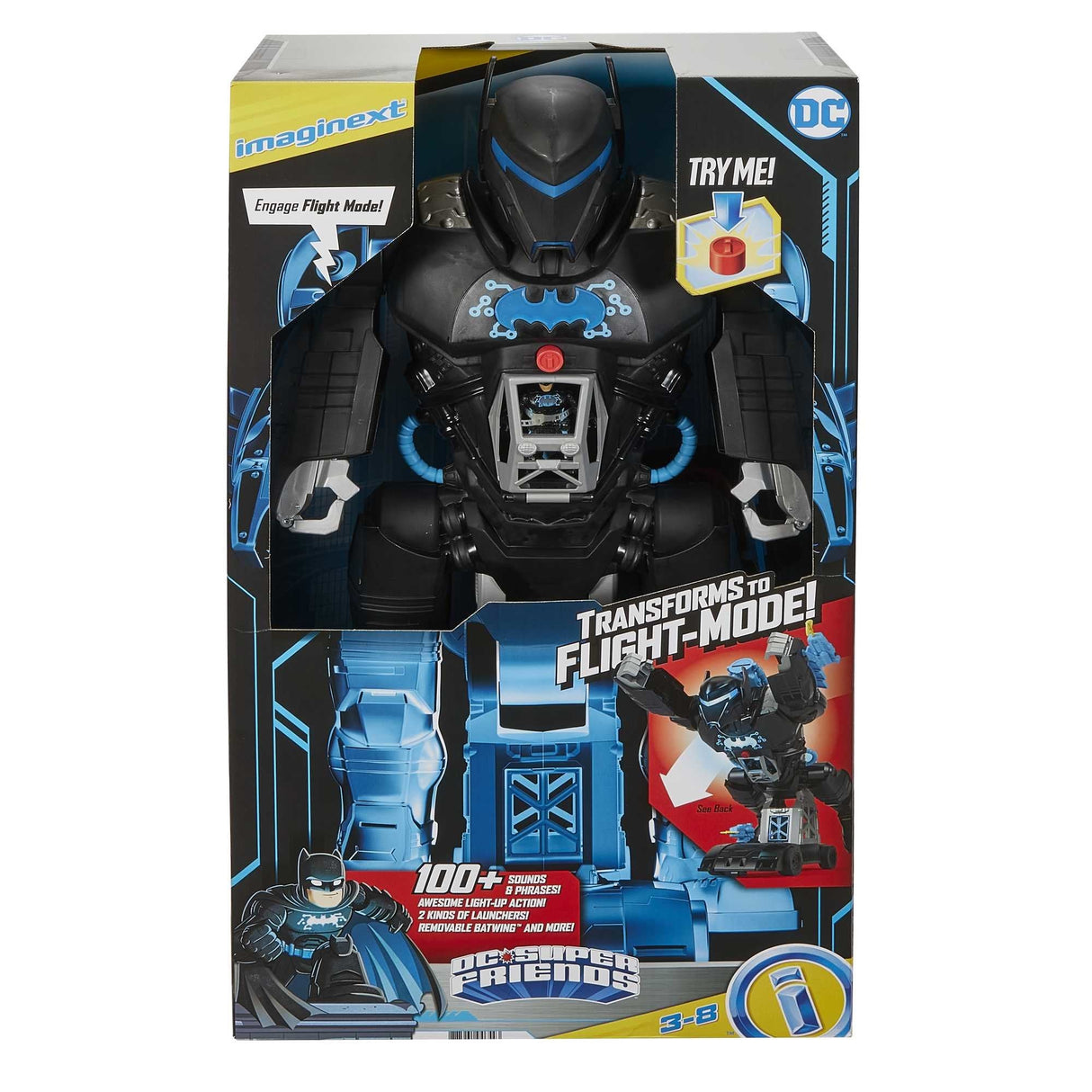 Figura Mattel Imaginext Dc Super Friends Bat-Tech Batbot Hbv67