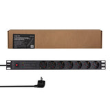 Logilink 19" Pdu 7 X Cee 7 3 Socket With Line Filter & Overload Protection