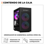 Pc Sobremesa Hp Omen 35l Gt16-1006ns Amd Ryzen 7 9800x3d 32gb 1tb Ssd Rtx 5070 Ti Windows 11 Wifi7