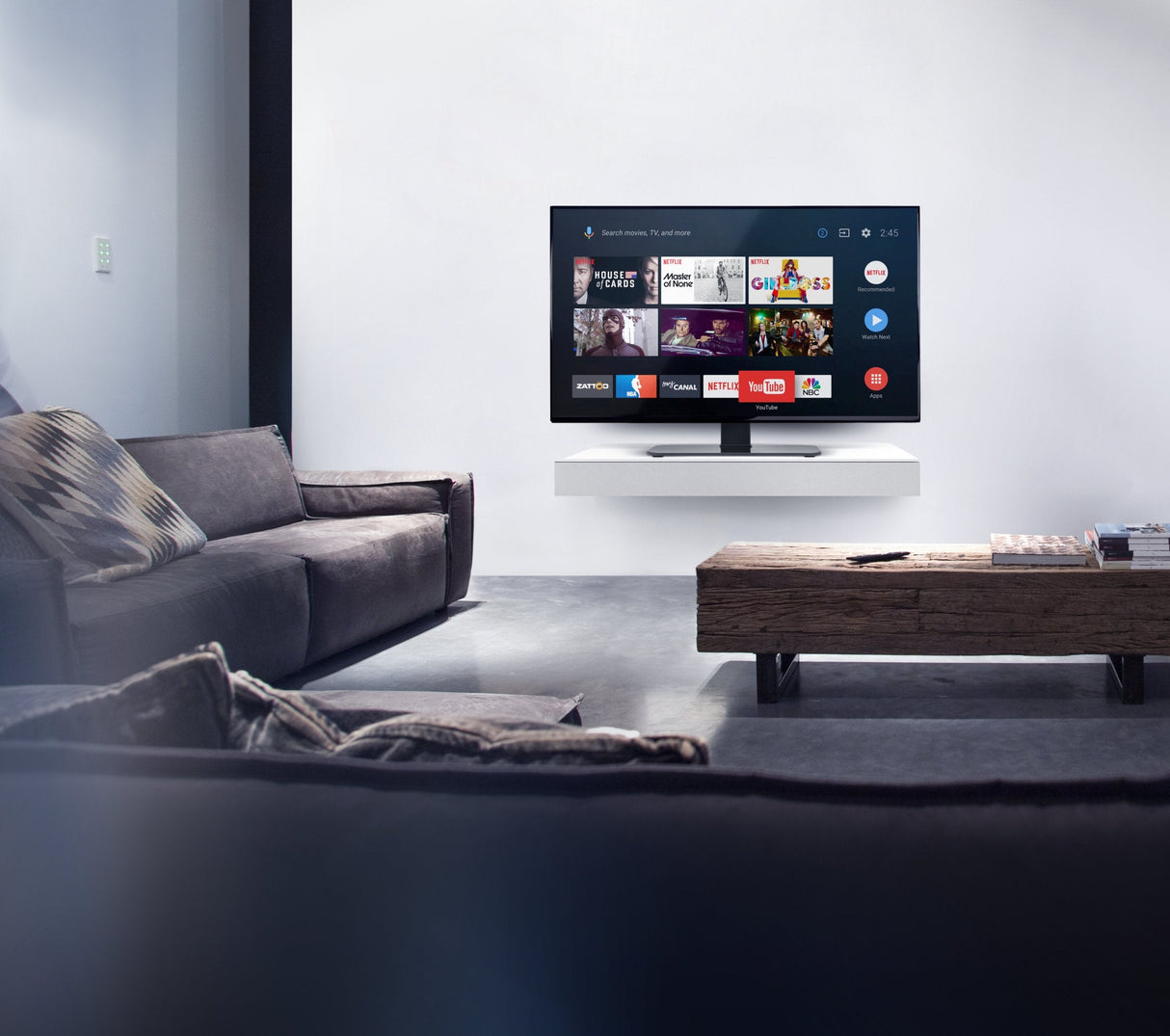 One For All Soporte De Mesa Para Smart Tv, Soporte Negro Wm2470