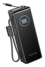Ecoflow Rapid 25k Built-In Cable - Powerbank Black
