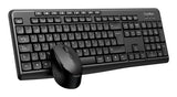 Kit Teclado Español  + Raton Coolbox Inalambrico Multimedia Negro Coo Ktr 03w Coo-Ktr-03w