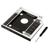 Ewent Sata Iii Ssd/Hdd Installation Frame For Cd/Dvd/Blu-Ray Drive Ewent Ew7003, Acrilonitrilo Butadieno Estireno (Abs), Aluminio, Negro, Blanco, 2.5", 129 Mm, 128 Mm, 9,5 Mm