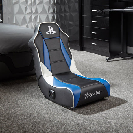 EAN 94338210279 - X Rocker 2021027 silla para videojuegos Silla gaming Asiento acolchado tapizado Negro, Azul, Blanco imagen 6