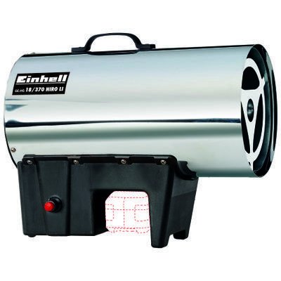 EAN 4006825641851 - Einhell GE-HG 18/370 Niro Li-Solo D/AT Pistola de aire caliente Negro, Acero inoxidable imagen 1