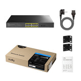 EAN 6971690794750 - Cudy 16-Port Gigabit Cloud Easy-Managed PoE+ Switch with 2 SFP, GS1016EPS2 1.0 Gestionado L2 Gigabit Ethe imagen 2