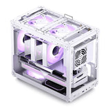 Jonsbo C6 Max Pc Carcasa, Mini-Carcasa, Micro-Atx, Tempered Glass - Blanco