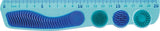 Maped Kidy Lern Concentration Regla 20cm - Diseñada Para Ayudar A La Concentracion - Zonas Tactiles Extraibles - Color