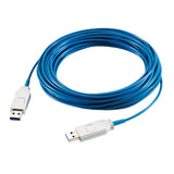 Amplificador Usb De 100m Usb 3.0 Aoc Optico A-M A A-M + Adaptador Hembra-Hembra Azul Aoc Logilink