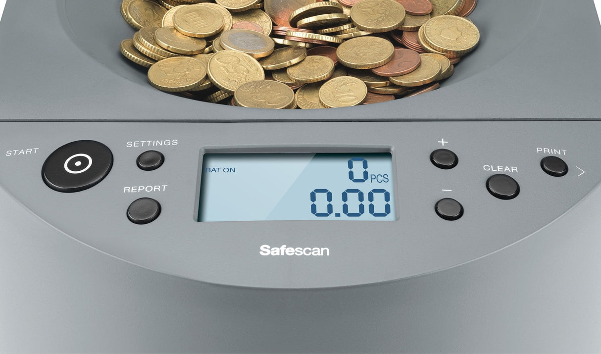 Safescan 1450, Contador Y Clasificador De Monedas De Alta Capacidad -