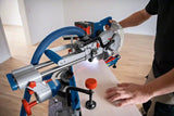 Tronzadora E Ingletadora A Batería Bosch Professional Biturbo Gcm 18v-216 D Professional Sierra Tronzadora E Ingletadora Azul, Sin Batería Ni Cargador
