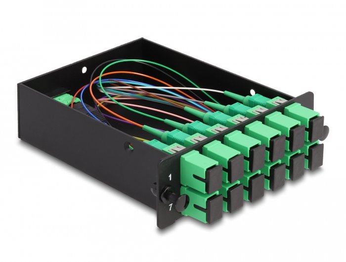 Lwl Hd (High Density) Kassette Mpo Stecker Zu 12 X Sc Simplex Buchse, 12 Fasern, Singlemode, Polarität A, 9 125 ?M
