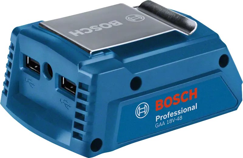 Adaptador De Carga Usb Bosch Professional Gaa 18v-48 Azul Batería Y Cargador No Incluidos!