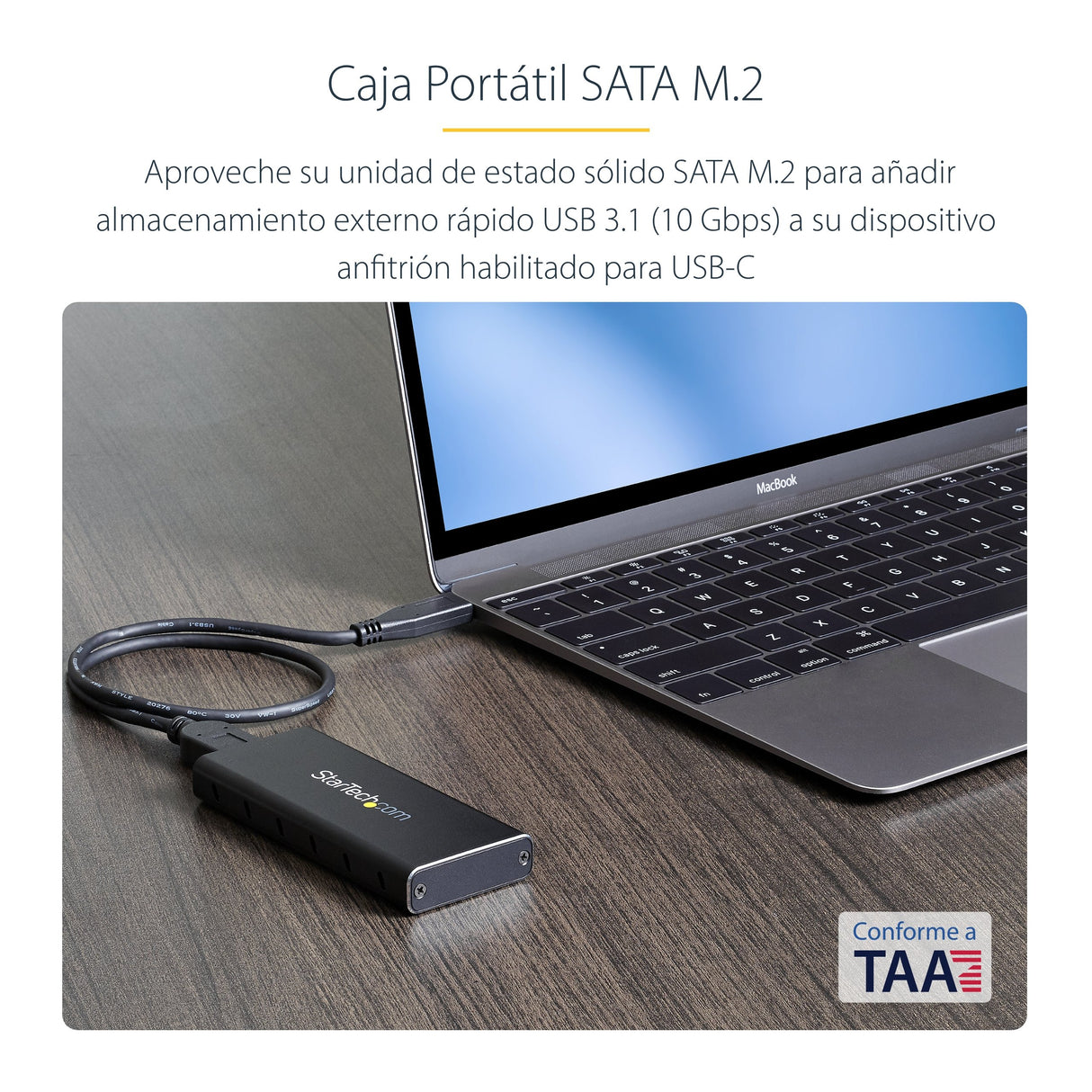 EAN 0065030864435 - StarTech.com SM21BMU31C3 caja para disco duro externo Caja externa para unidad de estado sólido (SSD) Neg imagen 6