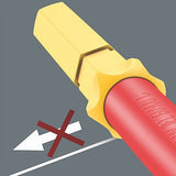 Wera Kraftform Kompakt Vde 17 Extra Delgado 1 Buscador De Her Ientas, 17 Piezas, Destornillador Rojo/Amarillo, Incl. 2 Mangos Enchufables, Hojas Intercambiables Vde, Alicates 5006612001