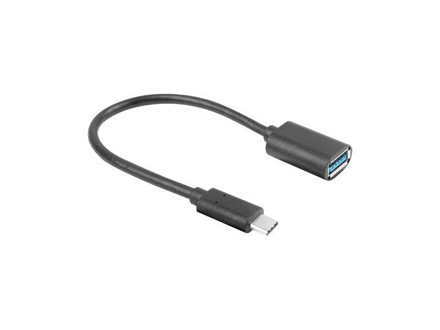 Lanberg Adaptador Usb Type-C 3.1 (M) -> Usb Type-A (F) 15cm Black