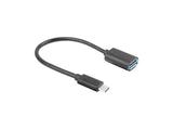 Lanberg Adaptador Usb Type-C 3.1 (M) -> Usb Type-A (F) 15cm Black