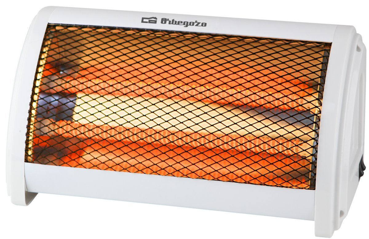 Estufa De Cuarzo De Pie Orbegozo Bp 3200 2 Niveles De Potencia 500w-1000w