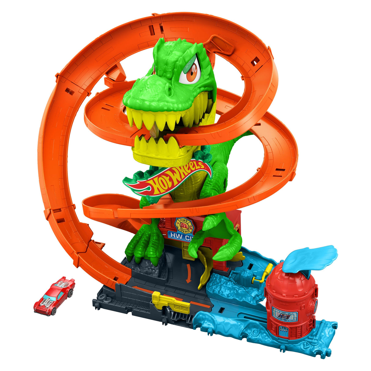 Hot Wheels Hot Wheels City T-Rex Batalla, Pista   Jbm73