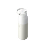 Larq Purevis 2 Uso Diario, Fitness, Senderismo, Deportes 1000 Ml Acero Inoxidable Beige, Blanco