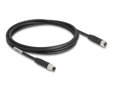 Delock M8 A-Kodiert 3 Pin Cable Stecker Zu Buchse Pur (Tpu) 2 M