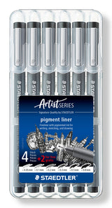 EAN 4007817308356 - Staedtler 308 SB6P rotulador de punta fina Negro 6 pieza(s) imagen 1