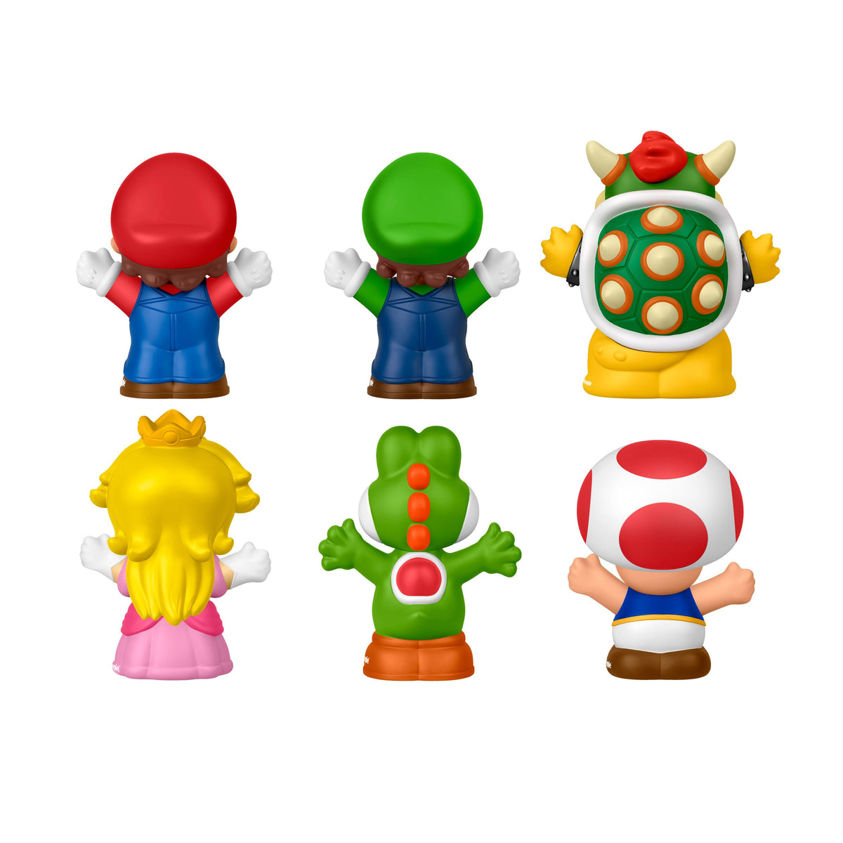 Blister 6 Figuras Super Mario Bros Little People