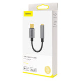 Baseus L54 Cable De Teléfono Móvil Negro, Gris Usb C 3,5mm