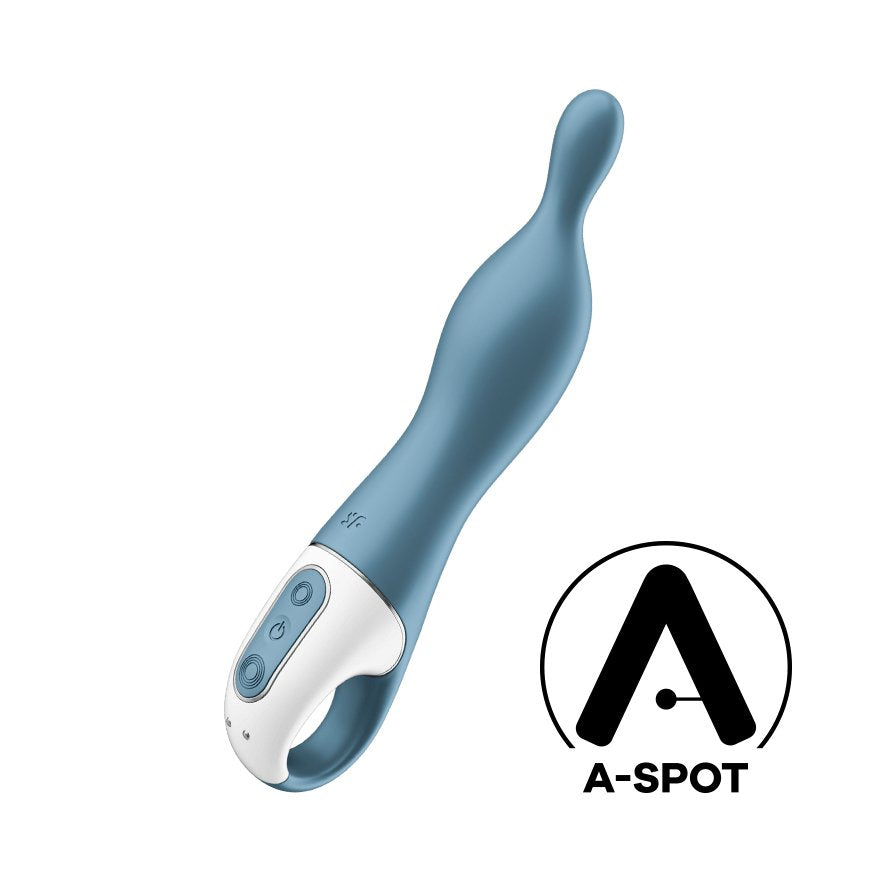 Plug  Anal Satisfyer A-Mazing 1 Vibrador Punto A - Granate
