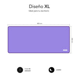 Set Ratón Inalámbrico Y Alfombrilla Subblim Harmony Purple Hasta 1200 Dpi