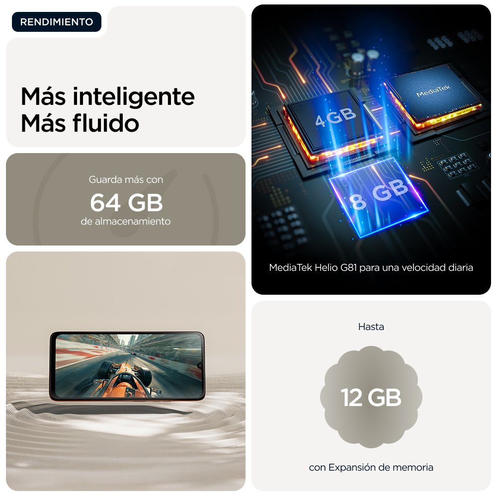 EAN 0840493605272 - Motorola moto g06 power 17,5 cm (6.88") SIM doble Android 15 4G USB Tipo C 4 GB 256 GB 7000 mAh Caqui imagen 15