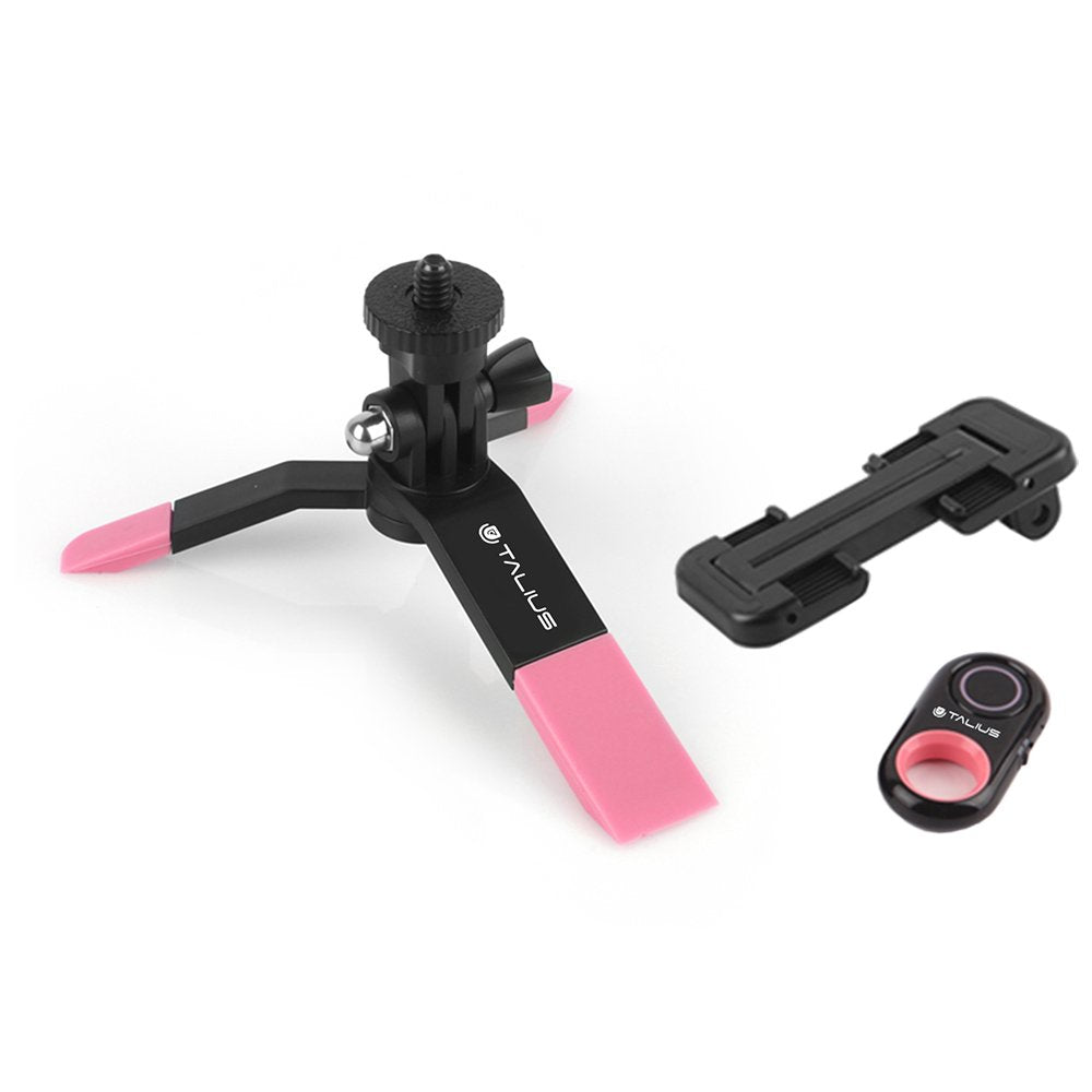Talius Kit Tripode Selfie Tri01 Bluetooth Rosa Inc Disparador Bluetooth
