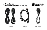EAN 4948570122288 - iiyama LH3260HS-B1AG pantalla de señalización Pizarra de caballete digital 80 cm (31.5") LED Wifi 500 cd  imagen 20