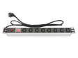 EAN 4014619666324 - Alcasa GC-N0074 unidad de distribución de energía (PDU) 8 salidas AC 1U Negro, Acero inoxidable imagen 1