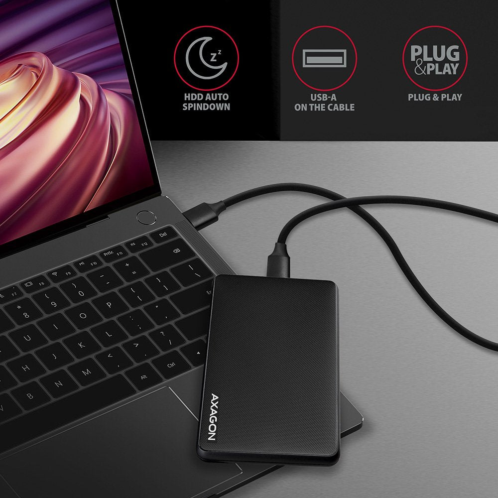 EAN 8595247905826 - Axagon EE25-SL caja para disco duro externo Carcasa de disco duro/SSD Negro 2.5" imagen 6