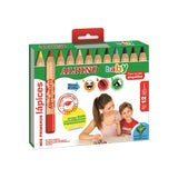 Alpino Lápices De Colores Baby Maxi Ligeros Para Niños Estuche De 12 C/Surtidos