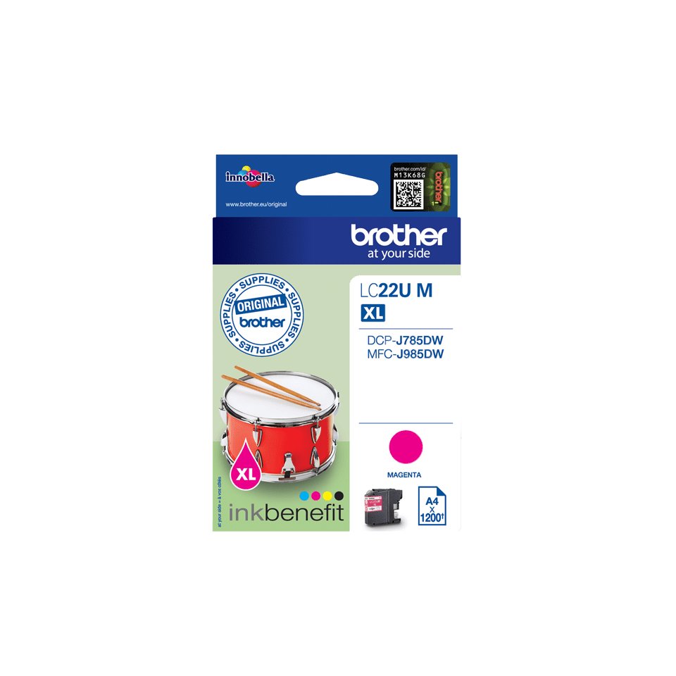 EAN 4977766760065 - Brother LC22UM cartucho de tinta 1 pieza(s) Original Magenta imagen 2