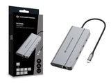 Docking Usb-C Conceptronic Donn34g 1xhdmi 1xvga 1xrj45 2xusb-A 2xusb-C Lector Tarjetas Audio Pd100w
